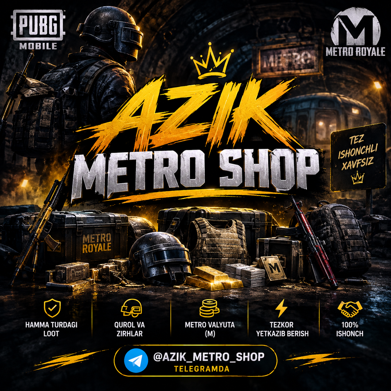 Metro Royale Golden Loot — 1